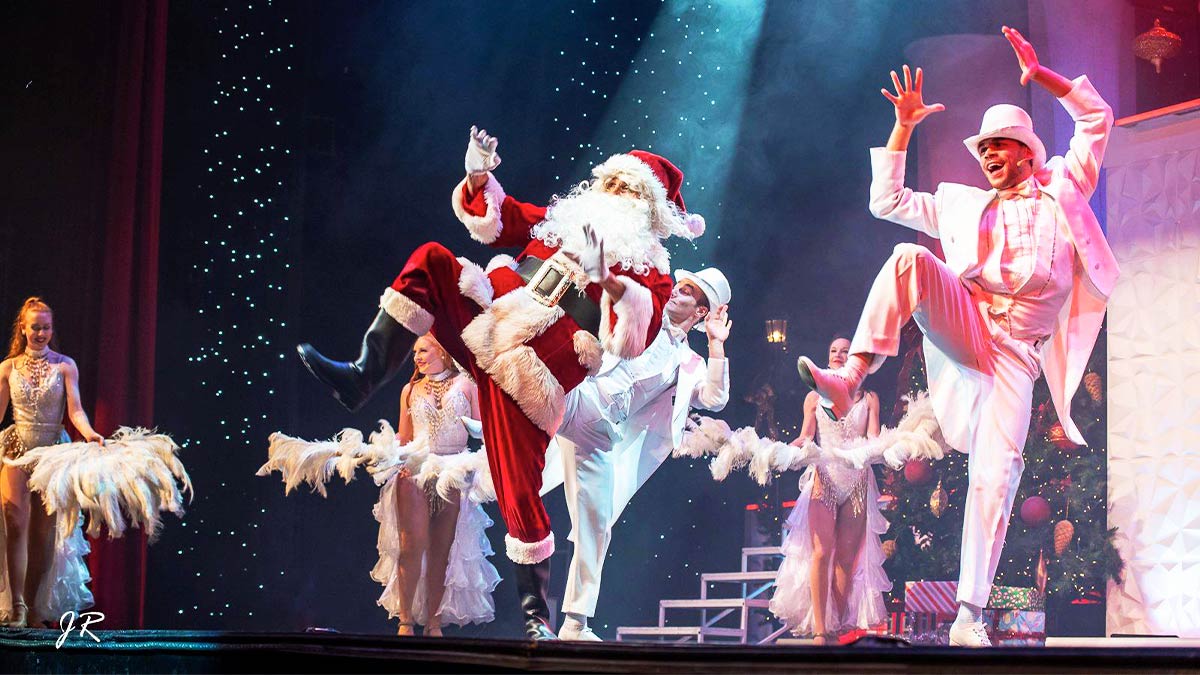 performers on stage in costume at Branson Christmas Wonderland Show in Branson, Missouri, USA